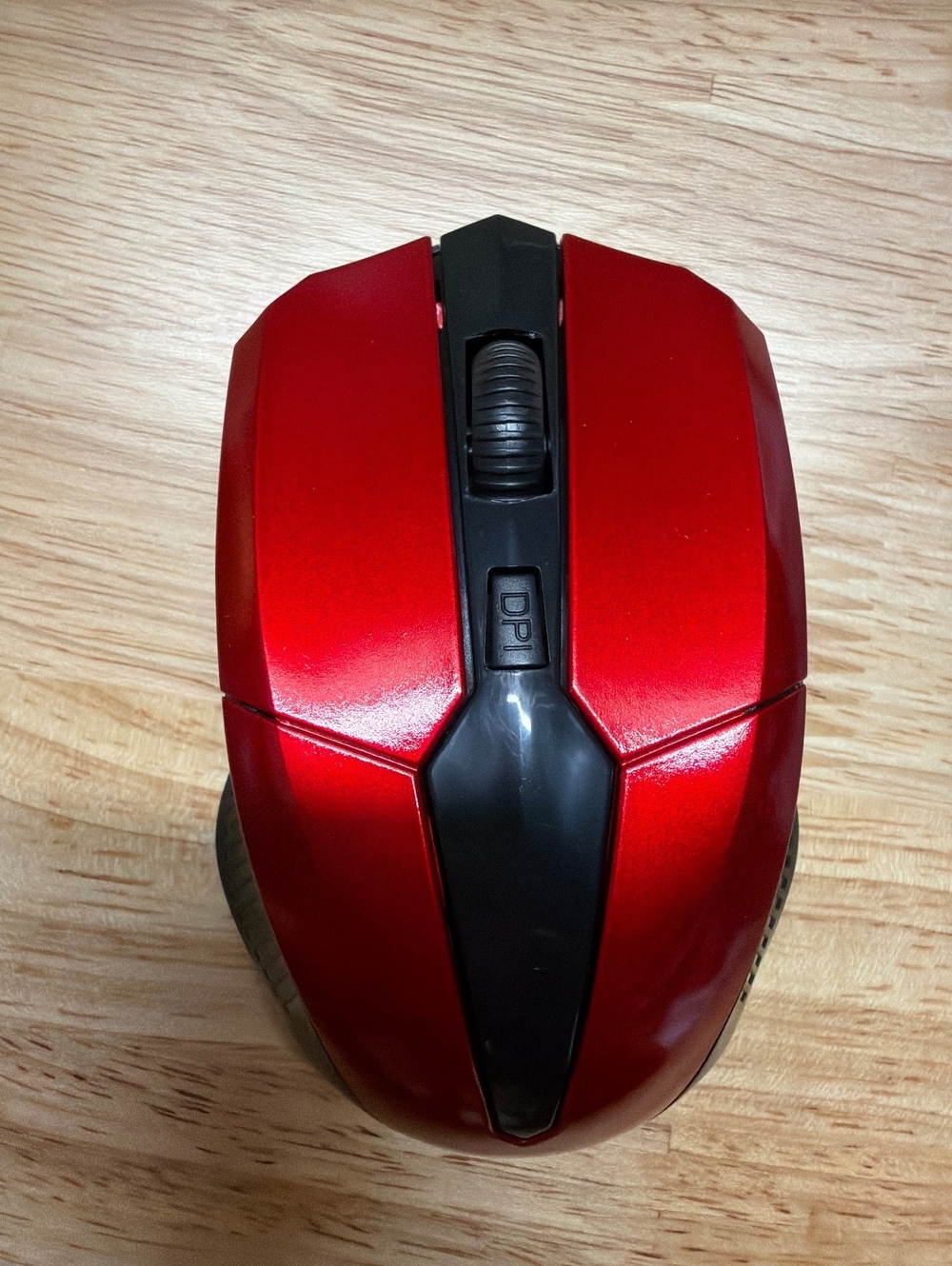 Wireless Red Optical Computer Mouse with DPI Adjustment nib